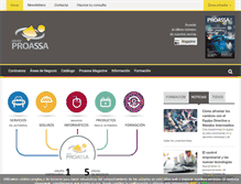 Tablet Screenshot of grupoproassa.com